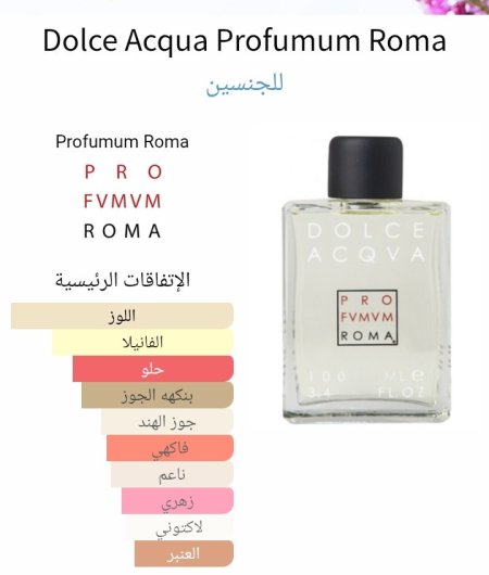 Dolce Acqua Profumum Roma للجنسين
